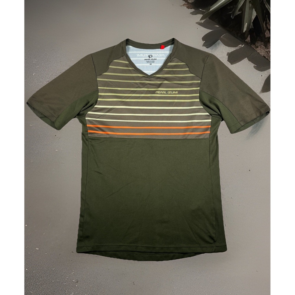 Pearl Izumi Green and Orange Men's Jersey